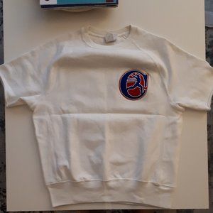 Champion Reverse Weave Short Sleeve Tee Sweater White Medium